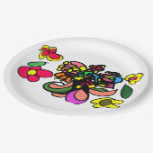 Assiettes En Carton Humming bird relax spring (Angle)