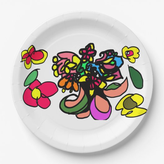 Assiettes En Carton Humming bird relax spring (Devant)
