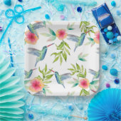 Assiettes En Carton Hummingbird Anniversaire Douche de fête (Fête)