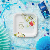 Assiettes En Carton Hummingbird Teacup Floral (Fête)