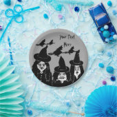 Assiettes En Carton humoristique sorcières noires éffrayant effrayant (Fête)