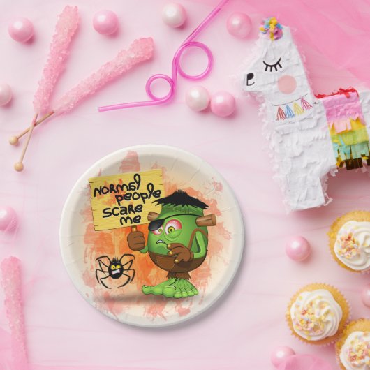 Assiettes En Carton Humorous Frankenstein (Fête)