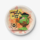 Assiettes En Carton Humorous Frankenstein (Devant)