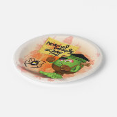 Assiettes En Carton Humorous Frankenstein (Angle)