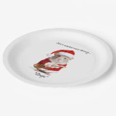 Assiettes En Carton Humour de Noël pas une créature remuait la souris (Angle)