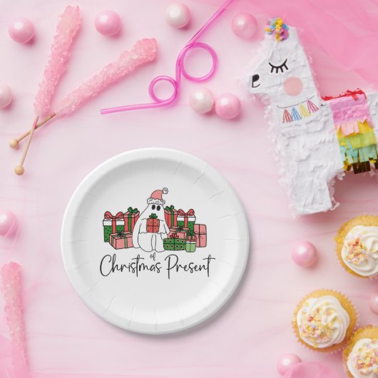 Assiettes En Carton Humour mignon Noël drôle (Fête)