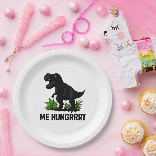 Assiettes En Carton Hungry T-Rexx (Fête)