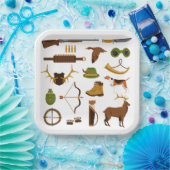 Assiettes En Carton Hunter Hunter Hunter Anniversaire (Fête)