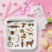 Assiettes En Carton Hunter Hunter Hunter Anniversaire (Fête)