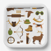 Assiettes En Carton Hunter Hunter Hunter Anniversaire (Recto)