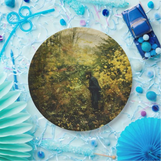 Assiettes En Carton Hunter in the Forest (par H.A. Brendekilde) (Fête)