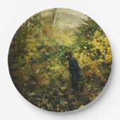 Assiettes En Carton Hunter in the Forest (par H.A. Brendekilde) (Devant)
