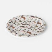 Assiettes En Carton Hunting Wildlife Outdoorsman Pattern (Angle)