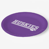 Assiettes En Carton Huskies Paw  (Angle)