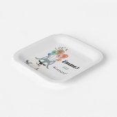 Assiettes En Carton Husky fête d'anniversaire (Angulaire)