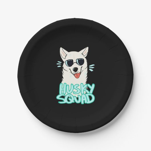 Assiettes En Carton Husky Squad (Devant)