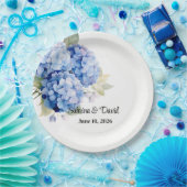 Assiettes En Carton Hydrangea  (Fête)