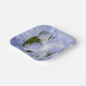 Assiettes En Carton Hydrangea Fantaisie  (Angulaire)