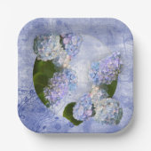 Assiettes En Carton Hydrangea Fantaisie  (Recto)