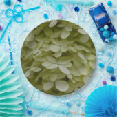 Assiettes En Carton Hydrangea Floral Celadon Vert (Fête)