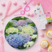 Assiettes En Carton Hydrangea Mix, Plaques à papier floral (Fête)
