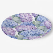 Assiettes En Carton Hydrangée (Angle)