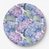 Assiettes En Carton Hydrangée (Devant)
