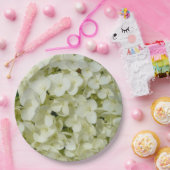 Assiettes En Carton Hydrangée blanche molle (Fête)