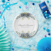 Assiettes En Carton Hydrangée pourrie Eucalyptus (Fête)