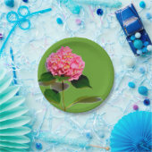 Assiettes En Carton Hydrangée rose rose fleur rose (Fête)