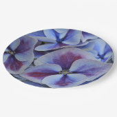 Assiettes En Carton Hydrangée violette (Angle)