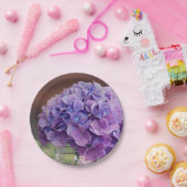 Assiettes En Carton Hydrangée violette rustique dans Mason Jar Photo (Fête)