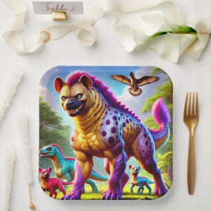 Assiettes En Carton Hyena Art