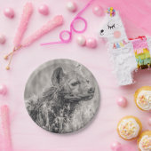 Assiettes En Carton Hyène africaine tachetée (Fête)