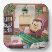 Assiettes En Carton Hygge Hedgehog (Recto)