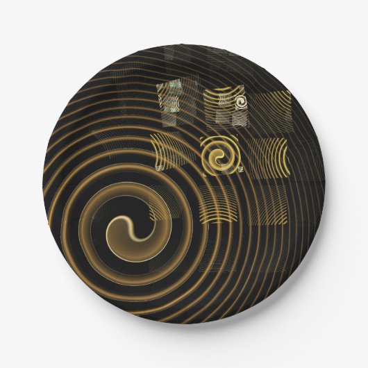 Assiettes En Carton Hypnosis (Devant)