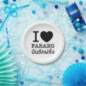 Assiettes En Carton I Black Heart (Amour) Farang (Fête)