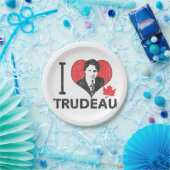 Assiettes En Carton I coeur Trudeau (Fête)