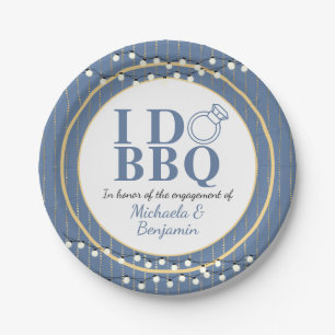 Assiettes En Carton I Do BBQ Engagement Party Couples Douche