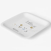 Assiettes En Carton I got my first tooth Baby Boy Teething Date Squar (Angulaire)