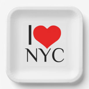 ASSIETTES EN CARTON I HEART