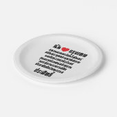 Assiettes En Carton I Heart [Amour] Krung Thep Maha Nakhon ... (Angle)