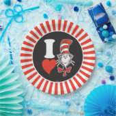 Assiettes En Carton I Heart Cat in the Casquette (Fête)