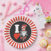 Assiettes En Carton I Heart Cat in the Casquette (Fête)