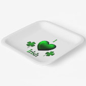 Assiettes En Carton I Heart Irish (Angulaire)