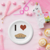Assiettes En Carton I heart (love) Pie (Fête)