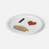 Assiettes En Carton I heart (love) Pie (Angle)