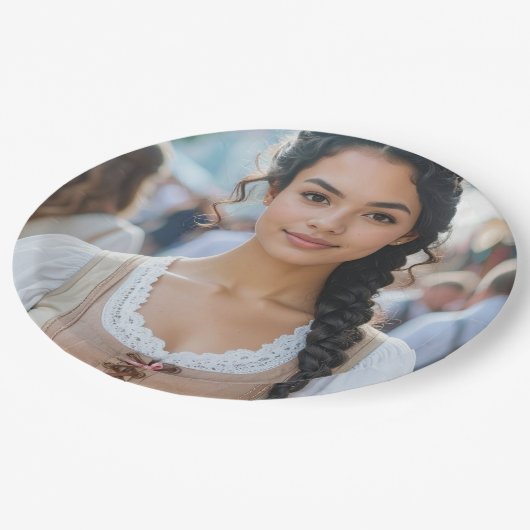 ASSIETTES EN CARTON I LOVE BAVARIA (Angle)