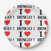Assiettes En Carton I Love Bingo (Devant)