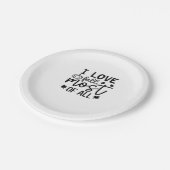 Assiettes En Carton I Love Fall Most All Classic T-Shirt (Angle)